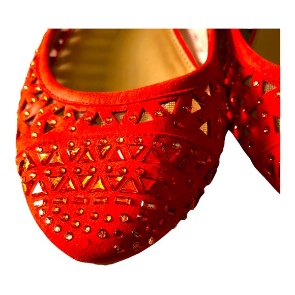 Orange red flats - Picture 2 of 5